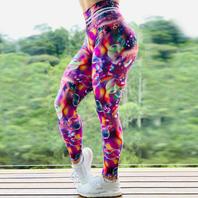 Leggins elásticos push up gym mujer