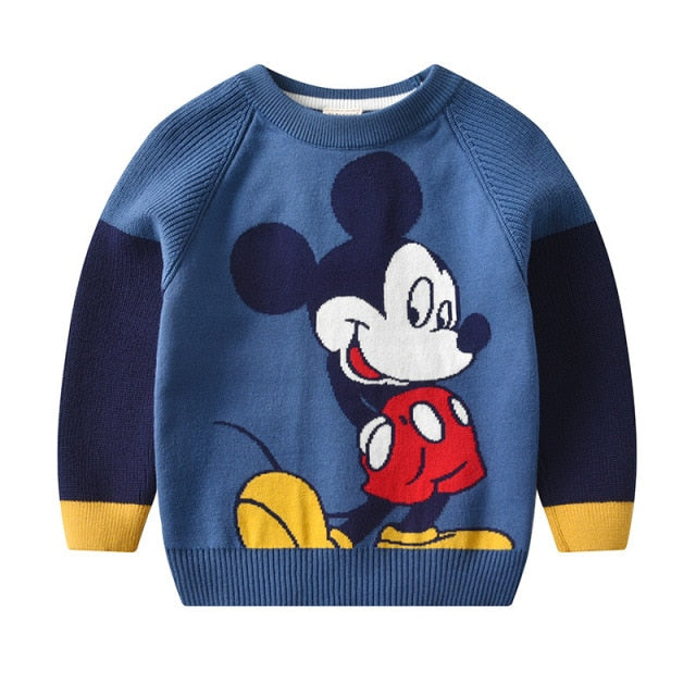Disney Sudadera Mickey Mouse Circle, Azul / Patchwork, S
